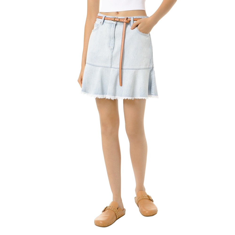 MICHAEL Michael Kors Frayed Hem Mini Skirt Size 12